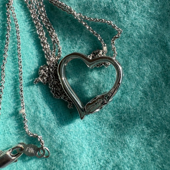 Ever Us Diamond Heart Pendant Necklace - 14KT & 18KT White Gold - Picture 7 of 8